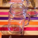 RETRO VINTAGE HANDLED JAM JAR MASONS GLASS 16oz/450ml