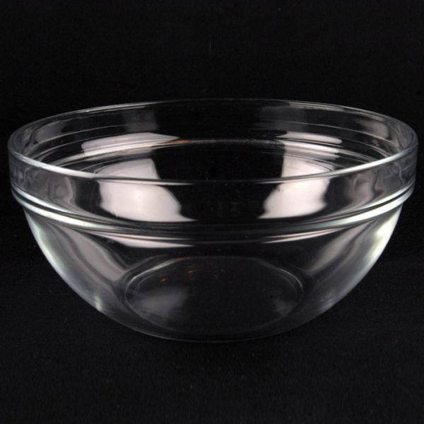 Glass salad bowl 9 "