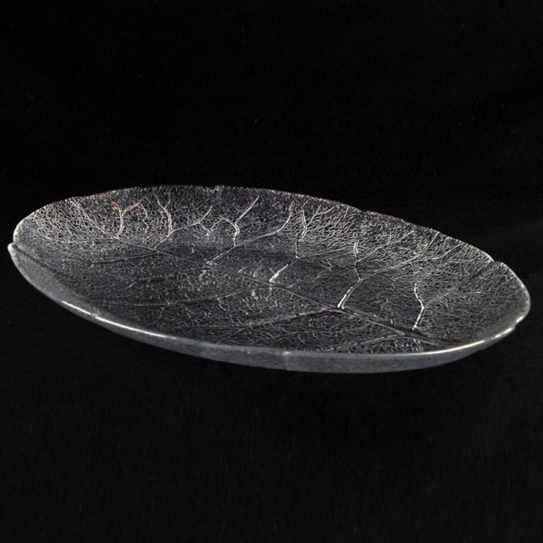 Platter Glass 14 " Oval Aspen