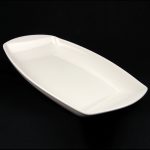 WHITE CHINA PLATTER 16" x 9"