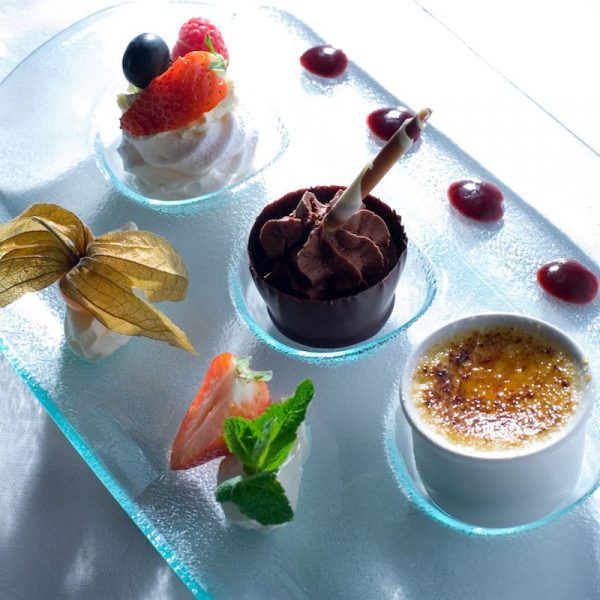 trio of desserts